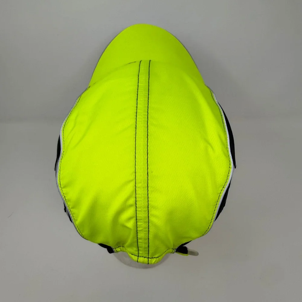 Brooks Nightlife Hat Neon Yellow Black Reflective Running Cap AC665 OSFA - Picture 7 of 11